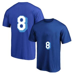 03 Maglietta da basket I fan commemorano la maglietta T-shirt KoNo 8be BNo 24ryant Camicie firmate in cotone Personalizzabili e intere Nero Pur197v