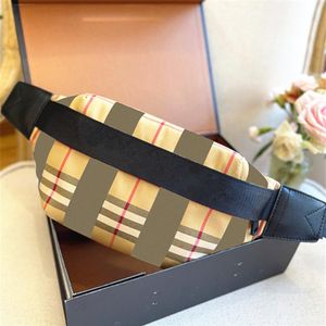 Classic canvas stripes chest belt Waistpacks bag vintage Luxury fanny pack bumbag designer tote men's Women's purses han254S