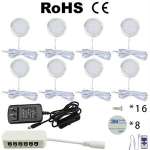 3 4 6 8 PCS LED Sob Luz Do Armário 12 V Luzes Da Cozinha com Interruptor guarda-roupa barra lâmpada casa Contador Vitrine Decoração lamps251h