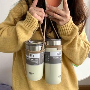 Thermoses 510710 ML Thermos Bottle Double Stainless Steel Coffee Mug Thermal Car Travel Flask Keeps Cold New Tumbler Water Cup Fo3278W
