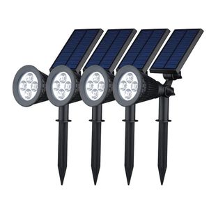 Gräsmattor solenergi 4 ljus ledig vit varm rgb 3 färg matic switch utomhus trädgård väg park lampa landskap spotlights släpp del dhgw1