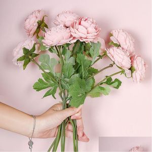 Dekorative Blumen Kränze 10 Teile/los Künstliche Lotus Arons Rose Gefälschte Seide Zweig Dekoration Hochzeit Halten Kranz Garten De Ot0Xc