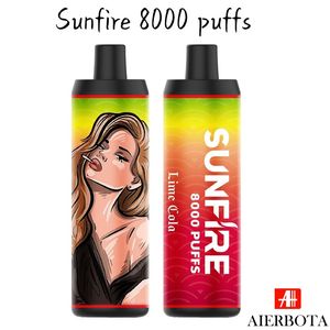 Original Sunfire Puff 6000 7000 Factory Direct Selling Hot Style OEM/ODM 2% Nic 18 ml E-Juice-Kapazität Multi-Fruit-Geschmack Einweg-Vape elektronische Zigarette Wape Pen