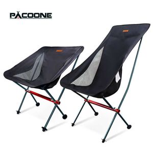 Camp Furniture PACOONE Travel Ultralight Folding Chair Detachable Portable Moon Chair Outdoor Camping Fishing Chair Beach Hiking Picnic Seat HKD230909