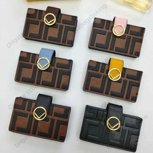 High-end designer wallet multi card fashion small bag women's zero wallet printed characters trendy color matching business luxurious Multi-function wallets