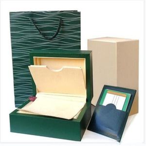 Factory Supplier Green Brand Original Box Papers Gift Watches Boxes Leather Bag Card For 116610 116660 116710 116613 116500 Watch 241I