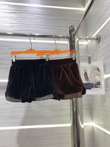 Alex Wangg corto Splicing ad alta temperatura trapano caldo pantaloncini di marca di lusso designer donna pantaloncini pantaloncini a vita alta pantaloni da donna pantaloni traff