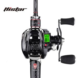 Rod Reel Combo Histar Archangel Fuji K Sic Guide Organic hela handtaget Ultraklass Högt kolfiske Digital Baitcast Wheel Set 230909