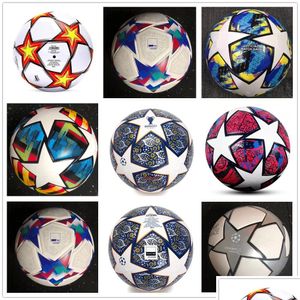 Bollar 22 23 24 Europeisk mästare Soccer Ball Storlek 5 2022 2023 2024 Final Kiev Pu Granes Slip-Resistent Football Drop Delivery Sports DH2UB