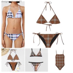 Mulheres Swimwear Mulheres Swimwear Designer Sexy Swimsuit Sólido Bikini Set Têxtil Cintura Baixa Ternos de Banho Beach Wear F Carta Terno de Natação para Mulheres L230909