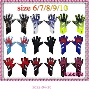 4MM Goalkeeper Gloves Finger Protection Professional Men Football Gloves Adults Kids Thicker Goalie Soccer glove328s218a