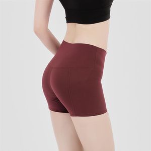 Pantaloncini da yoga sexy a vita alta da donna sport fitness Nakedfeel tozzo a prova di yoga corsa allenamento di palestra compressione esercizio pantaloni303H