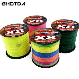 Braid Line Fishing Super Strong Japanese flätad 300 m Raw Silk 8strands Standard nummer 0,8 8,0 230909