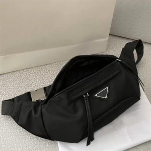 Fashion Nylon Waist Bag Designer Black Bumbag For Womens Men Casual Zipper Fanny Pack Luxury Brand Leather Crossbody Sport Fannypa279D