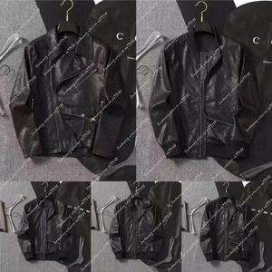 Men's coat designer leather jacket carat chain embroidered letter jacket stand collar bomber fashion street wear size M-3XL