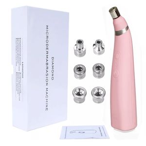 Rengöringsverktyg Tillbehör Handhållen Diamond Microdermabrasion Machine PORE Vakuum Blackhead Borttagning för hud toning anti åldrande hembehandling anordning 230908