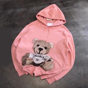 Luxurys Designers Marca Mens Mulheres Hoodie Suéteres Embroid Bear Marca Mangas Compridas Hoodie Pulôver Street Sport Navio 274K