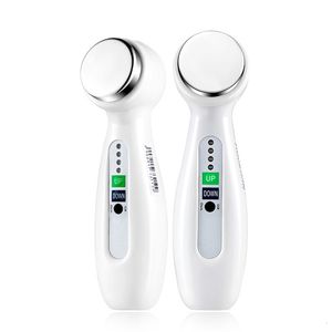 Massageador facial 1Mhz Ultrasonic Body Cleaner Massager Máquina Handheld Galvânica Spa Pele Apertando Corpo Emagrecimento Remoção de Rugas Massagem 230908