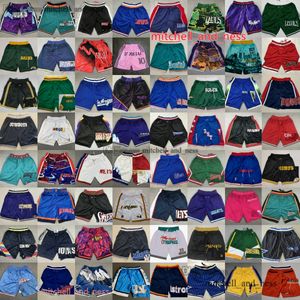 Oddychający Just Don Shorts Basketball Spods Man S-xxxl Baseball Football Mut Pant z kieszonkową dresami na zamek błyskawiczne retro