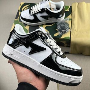 Designer Vintage Bathing Apes Casual Shoes For Men Women Sta Low Sneakers Fashion Brand Apestas Sk8 Patent Leather Canvas Sneaker Comics Shark Womens Mens Trainers