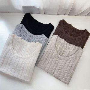 Autumn Round Neck Pullover Sticked Wool Vest Artistic Soft Glutinous Skin Friendly Hemp Woven For Women