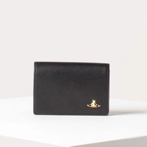 Vivie Card Holders Brand Wallets Large Capacity Leather Saturn Logo Business Card Bag