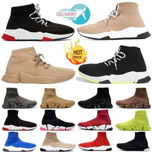 Running shoes sock shoes designer men womens trainer socks boot shoe runners runner sneakers Knit Women Walking triple Black White Red Sports 36-45