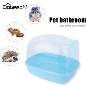 Small Animal Supplies Pet Chinchilla Bathroom Hamster Shower Room Dustproof Suitable Pool Bath House Transparent Sauna 230909