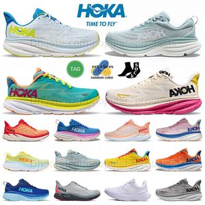 2023 Nowy wzór hokas buty do biegania Bondi 8 Cloud Blue Ice Flow Clifton 8 9 Evening Primrose Mens Women Sneaker Treaker Buts Platforma Big rozmiar US 12 13 EUR 46 47