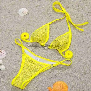 Womens Swimwear 2023 Women Swimwear Fashion Bikini Set Rhinestone Designer Swimsuits Multicolors Sexy Summer Time Ladies Bathing Suits Beach Clothes Womens Sw