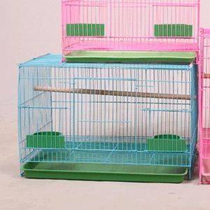 Bird Cages Wire Rectangular Small Cage for Birds and Canaries Rekord Equipped Feeders 230909