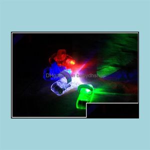 LED -handskar Julfingerlampa Ring Light Glow Laser Beams Flashing Party Flash Kid Toy Drop Delivery 2021 Toys Gift Lighted BA335Y