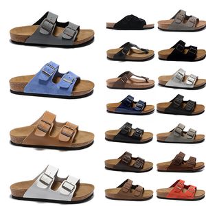 Lyxdesigner Boston Clogs Sandals tofflor Platform Mens Kvinnor Tappa läder Felt skjutreglage Buckle Strap Flat Birkens Stocks Birkin 45 Slippers