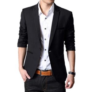 سترة Men Blazer 2019 Fashion Slim Male Suits Disual Blazers Men Size S-5XL Arrival Arrival Clothing Party Blazer Jacket280W