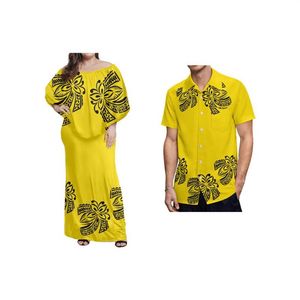 Casual Dresses Polynesian Tribal Design Women Sexig klänning skräddarsydd Fashion Lady Charmig nära passande No Minimum 1 Moqcasual245i