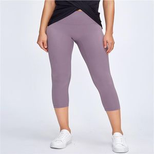 LL Frauen Yoga Hosen Geerntete Hosen Push-Ups Fitness Leggings Weiche Hohe Taille Hüfte Lift Elastische Sport Pants202n