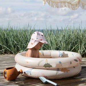 Pooltillbehör barn uppblåsbart badkar rund baby simbassänger sommar utomhus pad215n