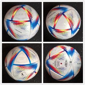 Topp New World 2022 Cup Soccer Ball Size 5 High-klass Nice Match Football Ship Bollarna utan Air266w