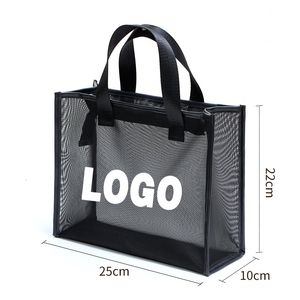 Einkaufstaschen Benutzerdefinierte Schönheitssalon Wimpernverlängerung Augenbrauen Kosmetik Schultasche Tragbare Make-up-Tasche Health Club Reise Netztasche Geschenk 230908