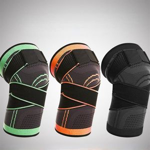 Zespoły oporowe Kawałki Kolan Knee Pads Męski Bandaż Elastyczny Wsparcie Fitness Sprzęt do koszykówki Pads254z