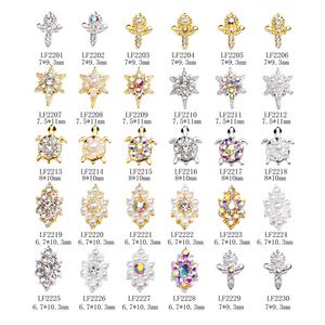 Nail Art Decorations Accessories Alloy Metal Stickers DIY Sunflower Tortoise Enhancement Diamond 230909