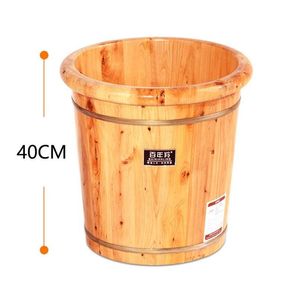 Bathing Tubs Seats Bubble Foot Wooden Barrel Home Bath Tub Solid Wood Deep Over The Leg Health Artifact Drop Delivery Baby Kids Ma Dhh0R