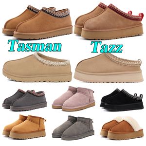 Tazz Slipper Tasman Slippers Womens Ultra Ugh Boots Mini Tasman Platform Black Chestnut Red Fur Morthard SeedBootiesふわふわファーブーツ