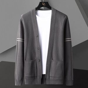 남성 스웨어 럭스 디자이너 스웨터 니트 카디건 주머니 긴팔 패션 니트웨어 셔츠 스웨터 코트