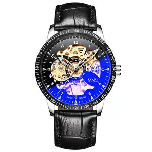 Automatic Mechanical Mens Designer WristWatches 42.5MM hollow out male night light Watches no225