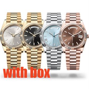 Day Date Watch Mens Reloj 2 톤의 로즈 골드 데이 데이트 노모 디자이너 Green Uhren Women 41mm 자동 기계식 Montre Watches Mo1759