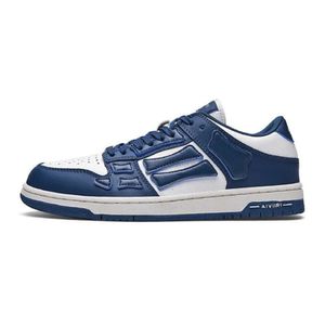 Amri skel top hi amiri tênis bandana tênis de primavera masculina e feminina designer de sapatos casuais sapatos baixos decalques de couro de couro EVA esportes de pé 35-45