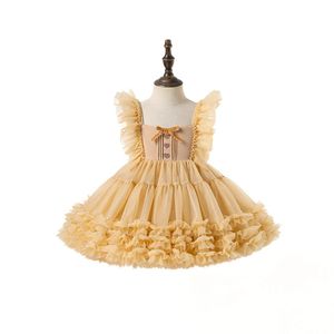 Neue Stil Mädchen Party Lange Lolita Kleid Baby Prinzessin Kleidung Kind Formale Kleider Mit Blumen Mädchen Kleider Für Hochzeiten Parteien 2637