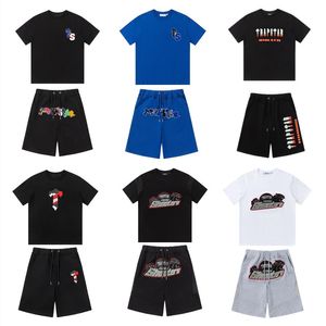 Mens Tracksuits T Shirt Define Carta de Pelúcia Streetwear Casual Respirável Ternos de Verão Tops Shorts Tees Ternos Esportivos ao Ar Livre Sportswear Conjunto de Qualidade