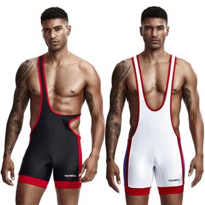 Abbigliamento da palestra Asciugatura rapida Un pezzo Body Wear Exersice Allenamento Wrestling Suit Gilet Fitness Collant Tutina Tuta Set di esercizi2341